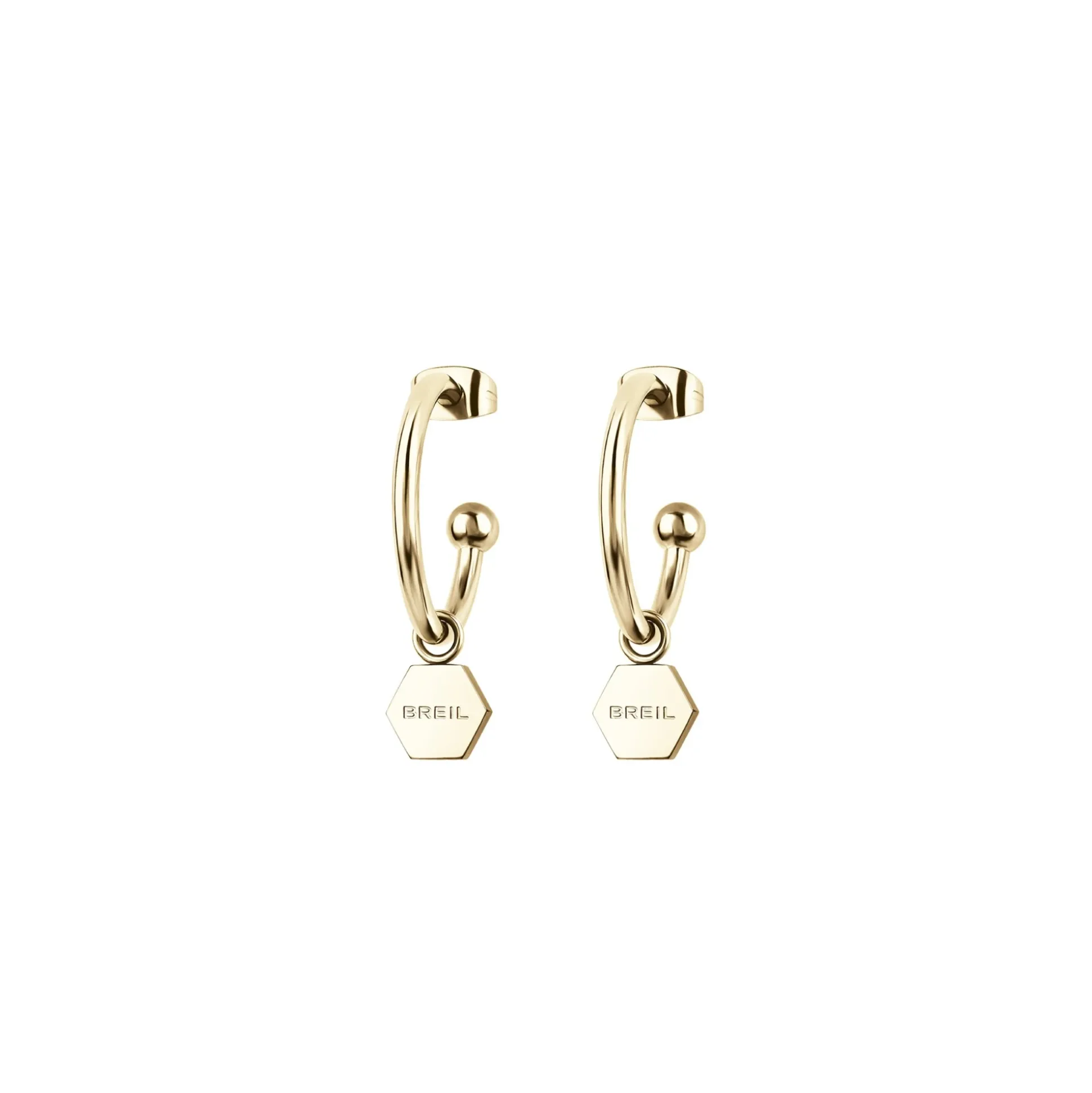 PROMISE-IP GOLD STEEL EARRINGS
