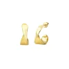 RETWIST-BILUX IP GOLD STEEL EARRINGS