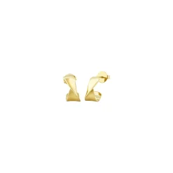 RETWIST-BILUX IP GOLD STEEL EARRINGS