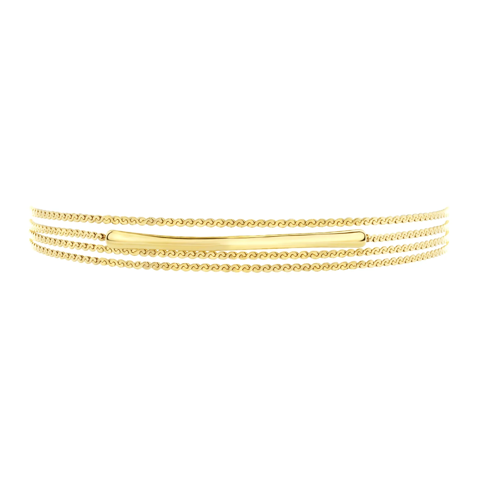 ROLL UP-ROLL UP IP GOLD BRACELET