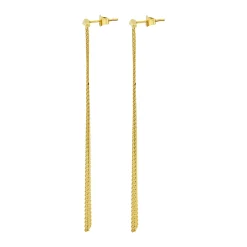 ROLL UP-ROLL UP IP GOLD EARRINGS