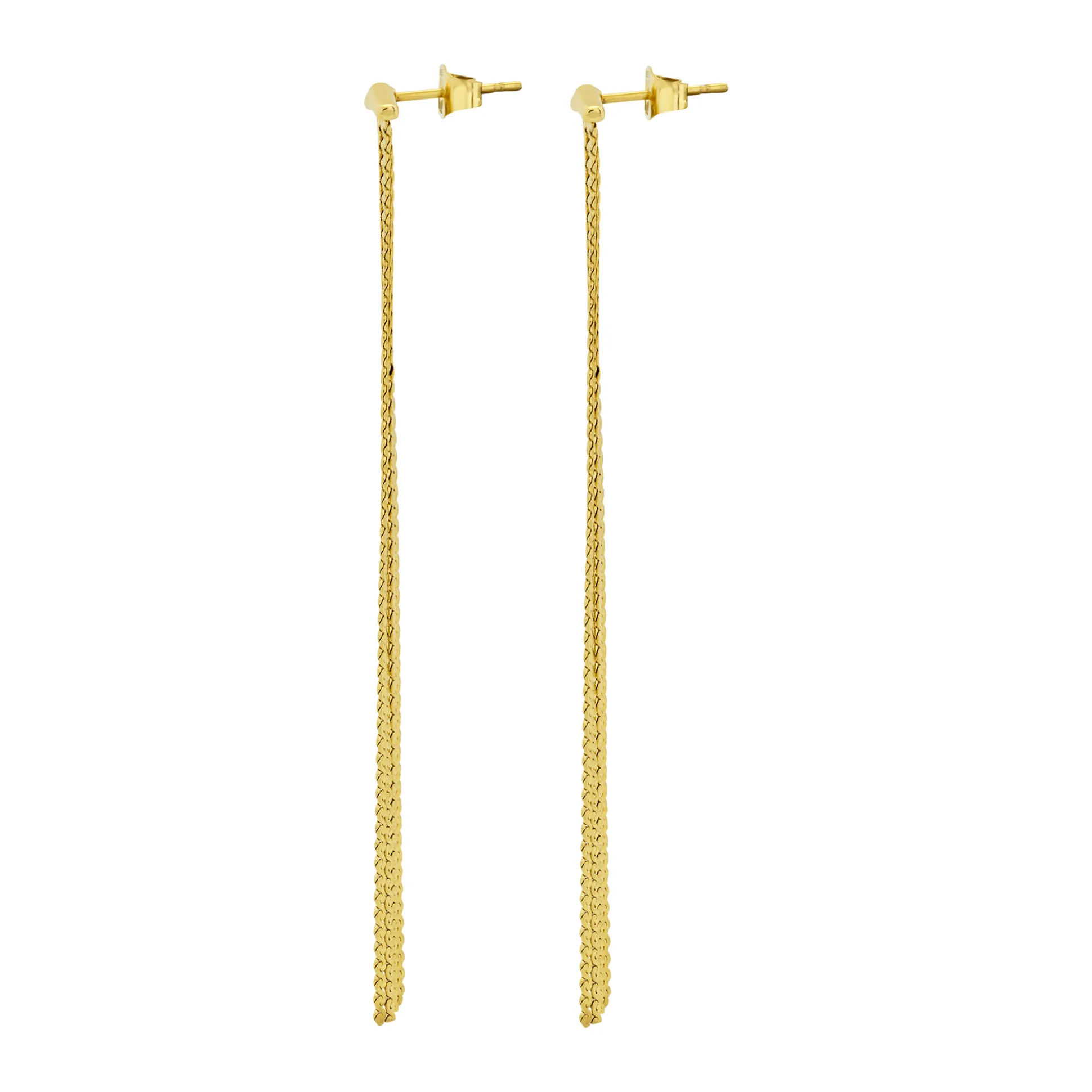 ROLL UP-ROLL UP IP GOLD EARRINGS