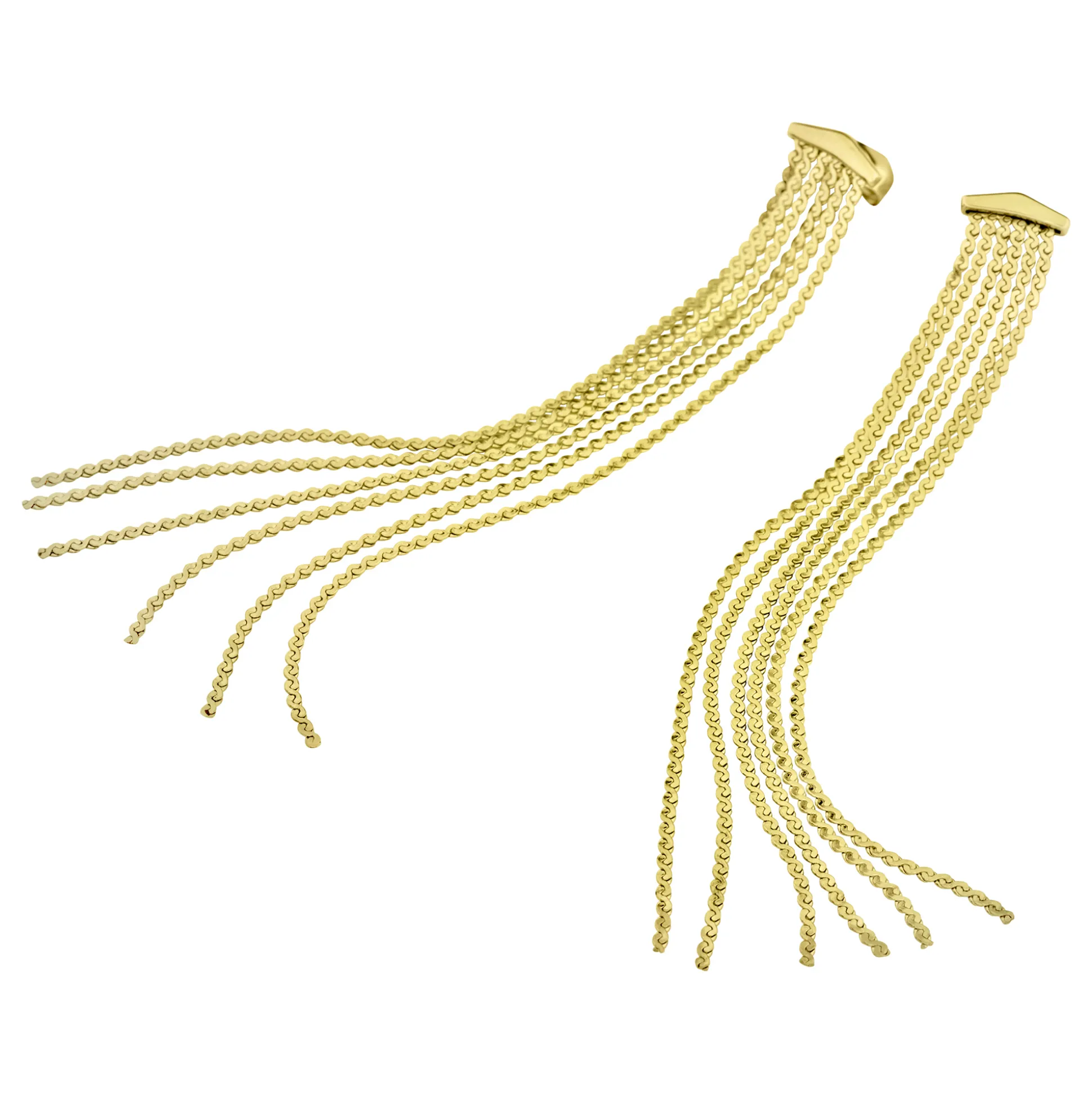 ROLL UP-ROLL UP IP GOLD EARRINGS