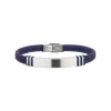 SAVAGE-STAINLESS STEEL AND SILICON BRACELET
