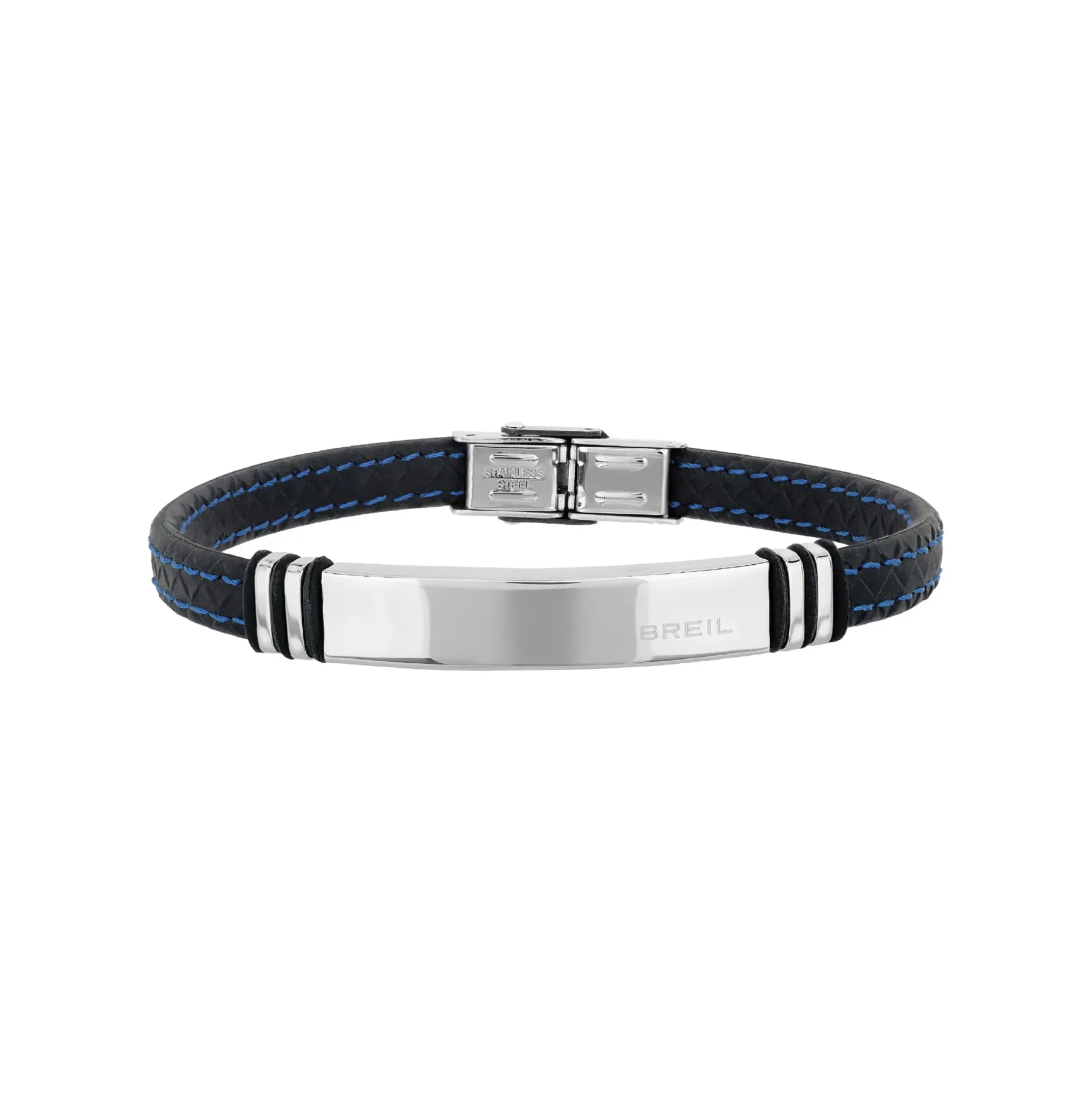 SAVAGE-STAINLESS STEEL AND SILICON BRACELET