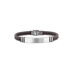 SAVAGE-STAINLESS STEEL AND SILICON BRACELET