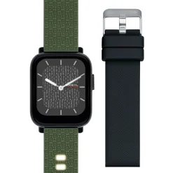 SBT-1-SMARTWATCH WITH DOUBLE STRAP AND IP BLACK CASE