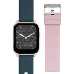 SBT-1-SMARTWATCH WITH DOUBLE STRAP AND IP ROSE CASE