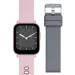 SBT-1-SMARTWATCH WITH DOUBLE STRAP AND IP ROSE CASE