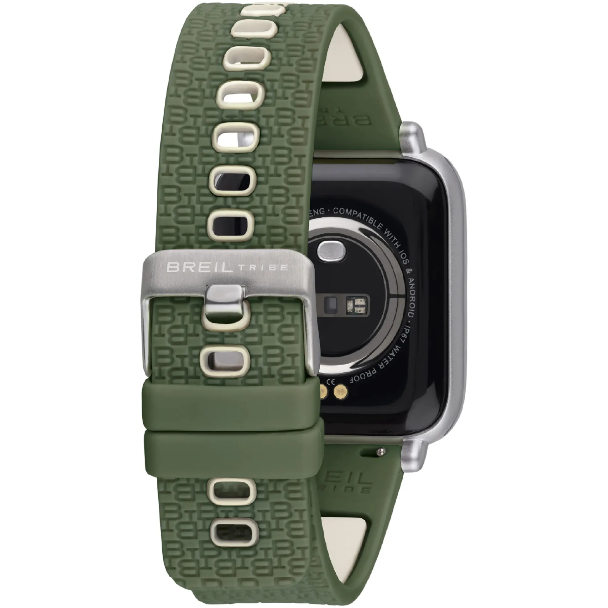 SBT-1-SMARTWATCH WITH DOUBLE STRAP AND SILVER CASE