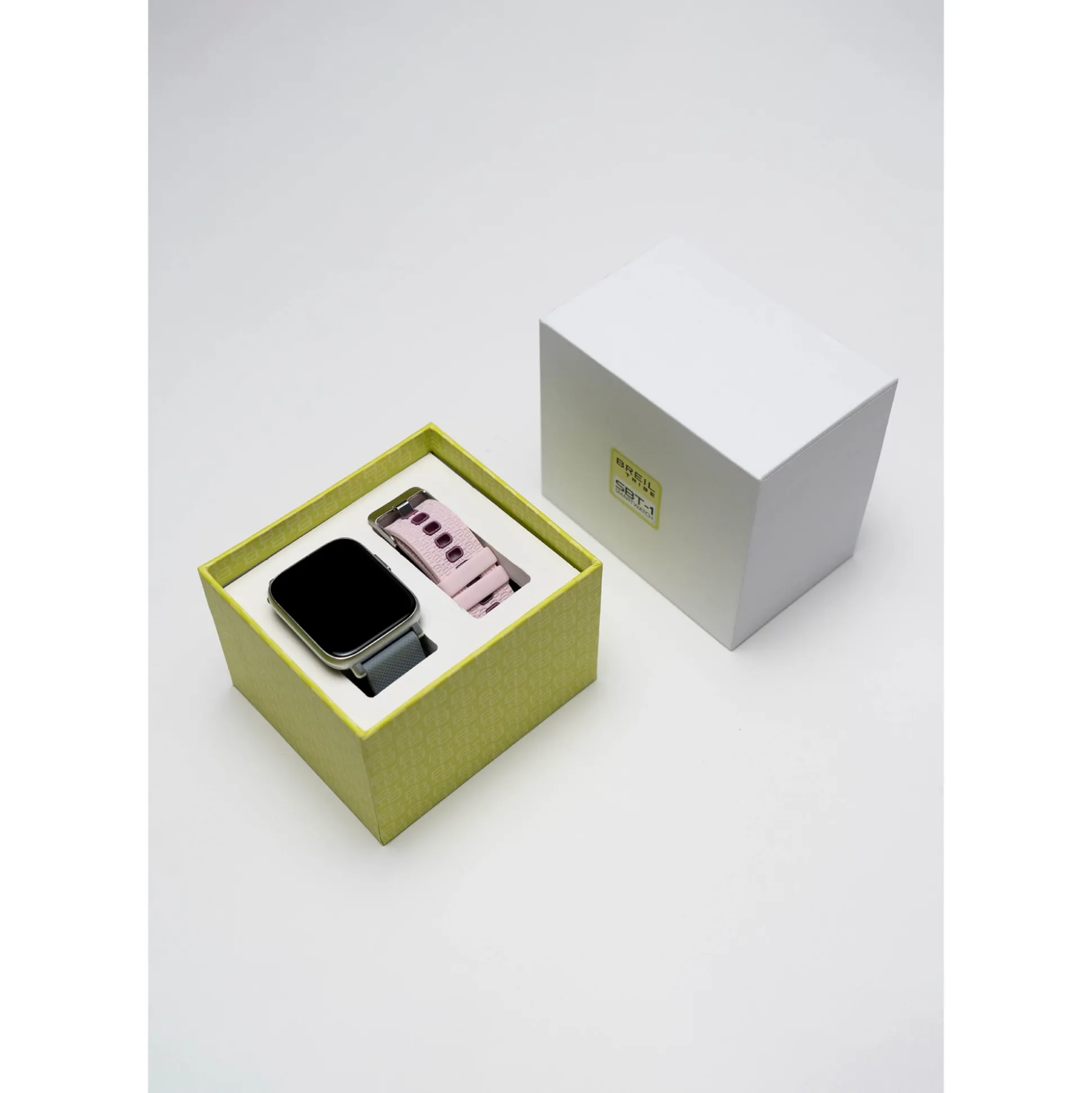 SBT-1-SMARTWATCH WITH DOUBLE STRAP AND SILVER CASE