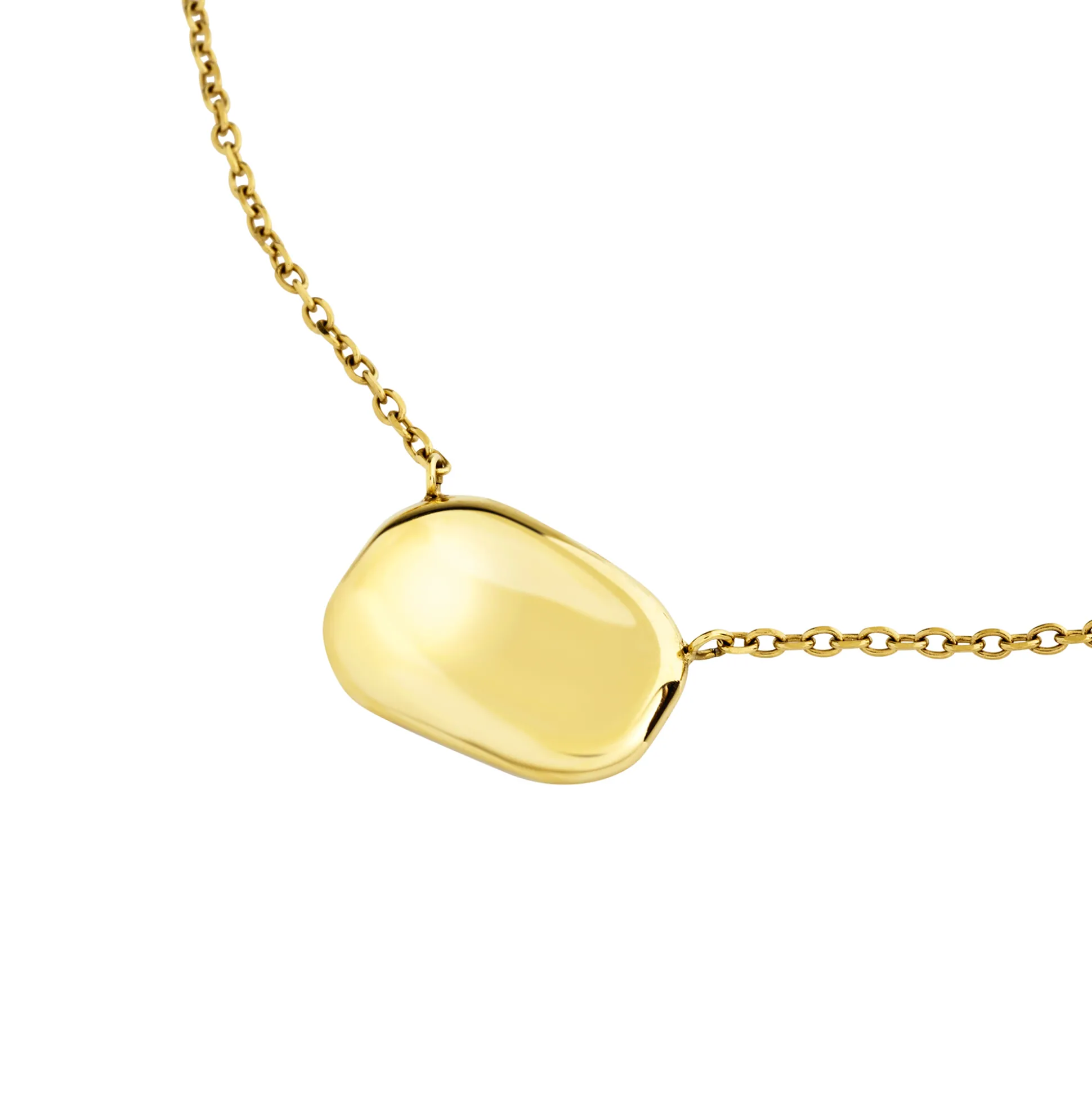 SCULPTURE-SCULPTURE IP GOLD NECKLACE
