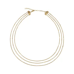 SINUOUS-IP GOLD STEEL NECKLACE