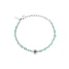 SOUNDWAVE-STEEL AND AVENTURINE BRACELET
