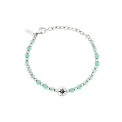 SOUNDWAVE-STEEL AND AVENTURINE BRACELET