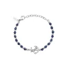 SOUNDWAVE-STEEL AND SODALITE BRACELET