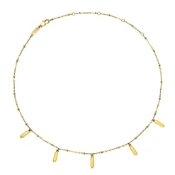 STYLIZE-STAINLESS STEEL NECKLACE - GOLD COLORED