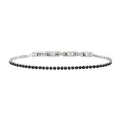 TENNIS-TENNIS BRACELET IN STEEL AND CUBIC ZIRCONIA