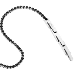 TENNIS-TENNIS BRACELET IN STEEL AND CUBIC ZIRCONIA