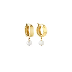 TETRA-IP GOLD STEEL EARRINGS