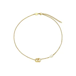 TETRA-IP GOLD STEEL NECKLACE