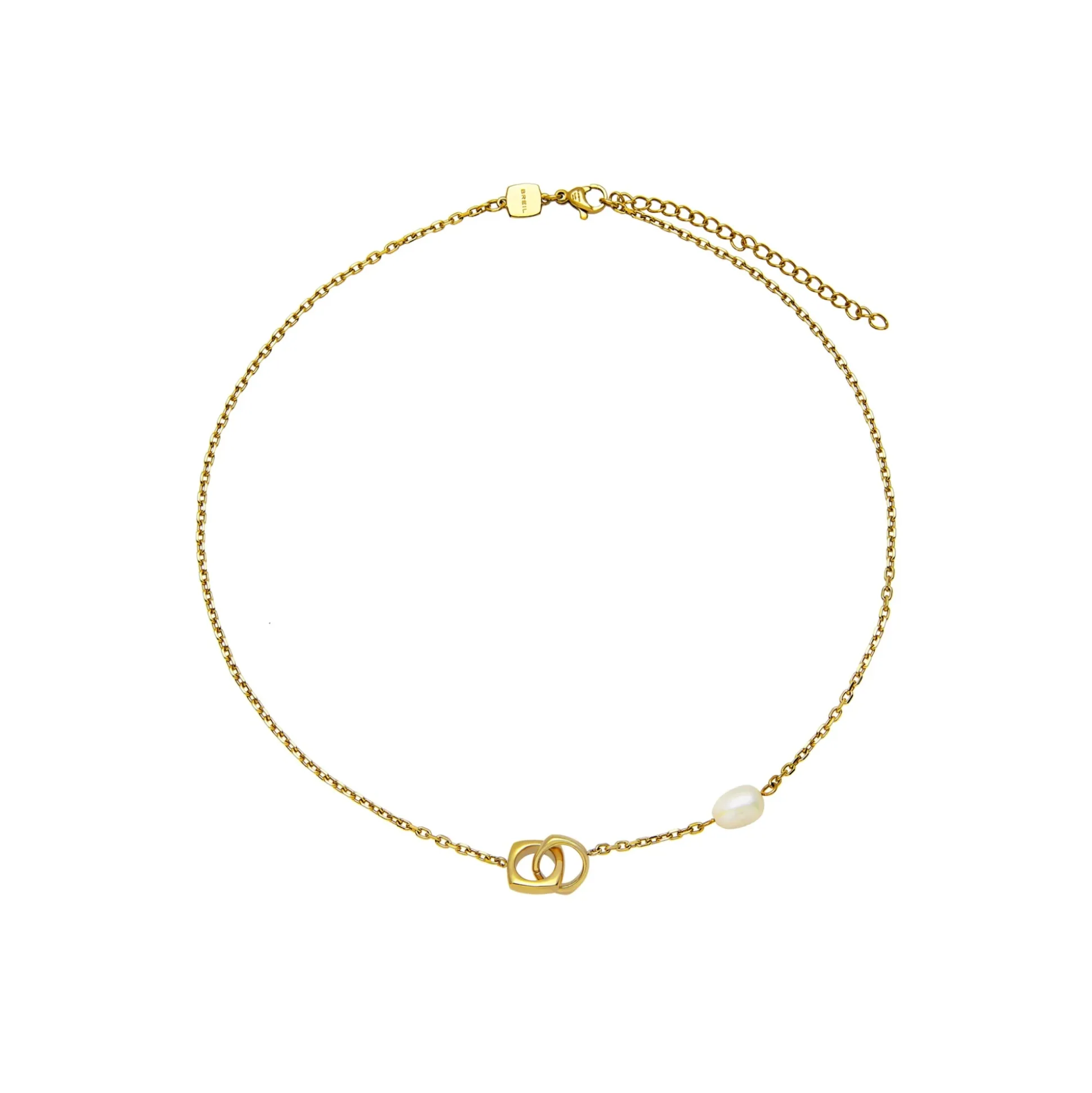 TETRA-IP GOLD STEEL NECKLACE
