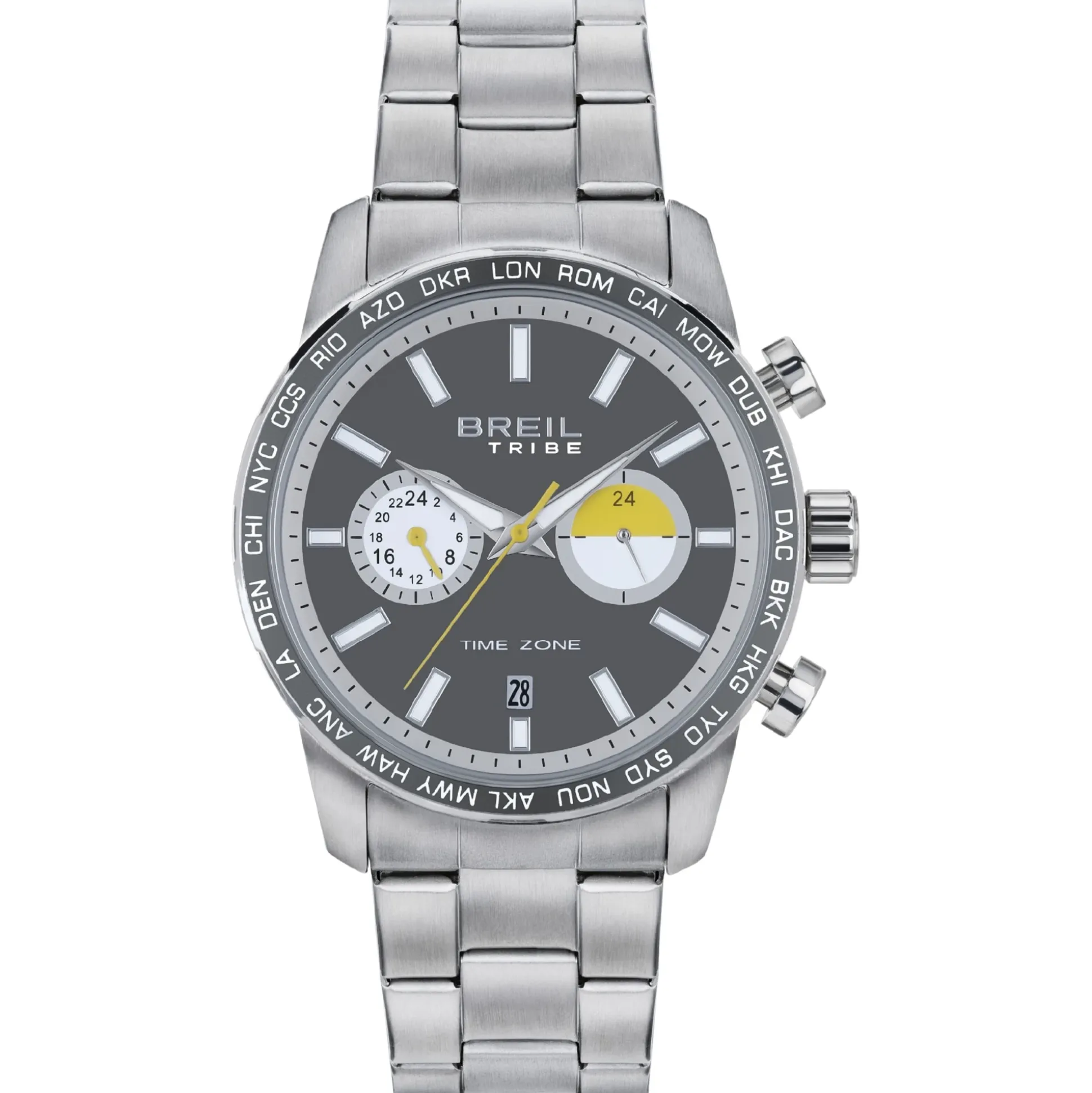 ZONE-DUAL TIME GENT 42 MM
